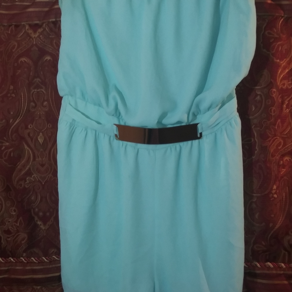Teal blue romper